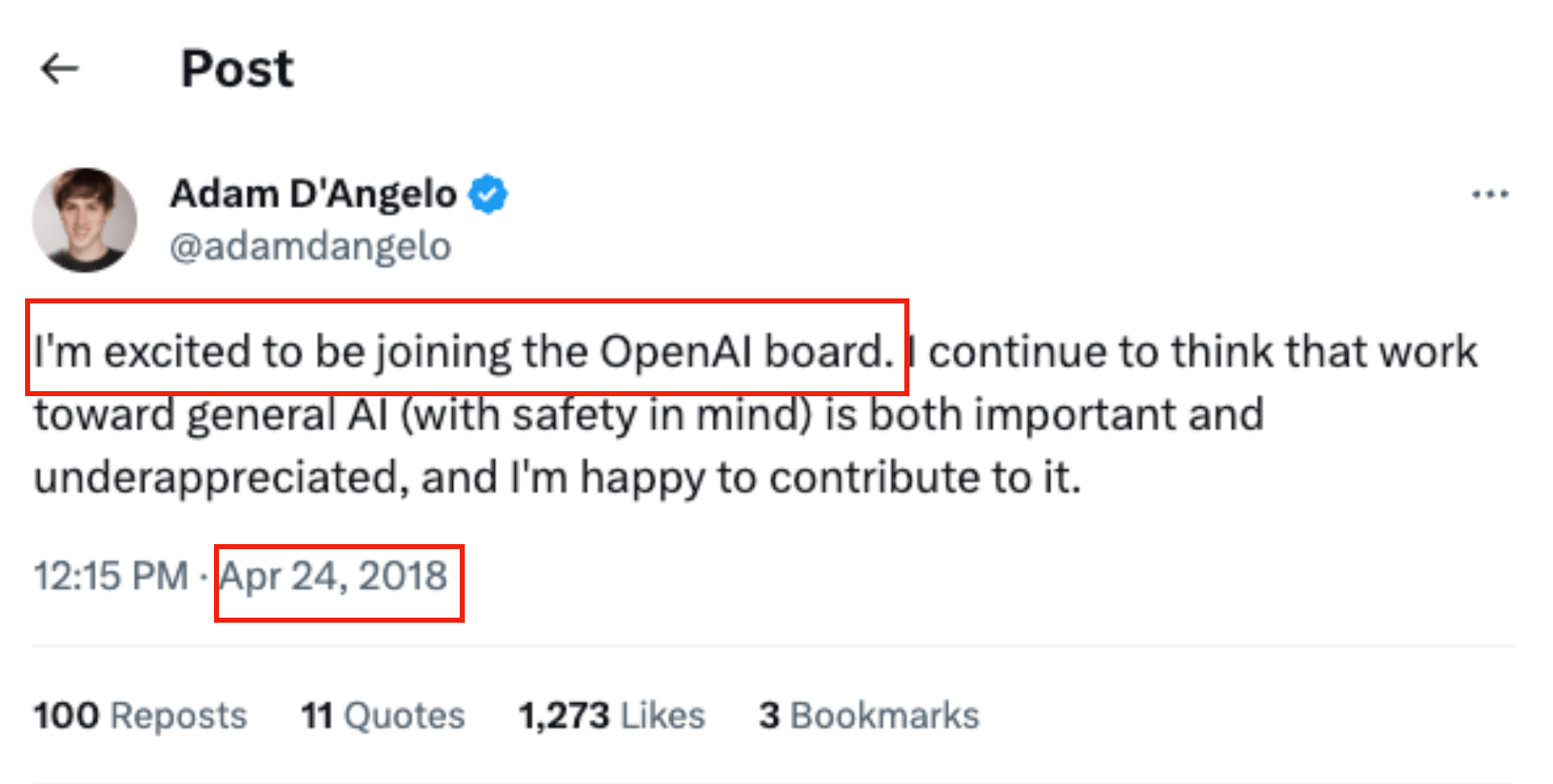 DAngelo joining OpenAI board